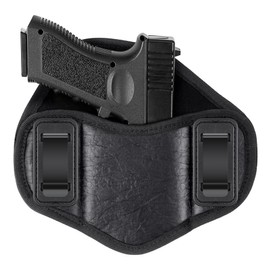 bvya Ambidextrous Gun Holster, Concealed Carry Handgun Holster Tactical Pancake Holster, Universal IWB Holster for Pistol, Fits Glock 19 17 20 23