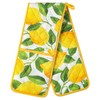 Double Oven Gloves Heat Resistant Yellow Ovens Mitt Cotton Potholders
