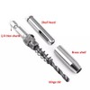 LimCryspp 4Pcs HSS Door Window Cabinet Self Centering Hinge Drill