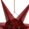COM-FOUR® Luminous Star in 3D with LED Lighting in Warm