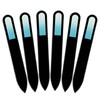 Coloured Glass Nail File with Velvet Bag, Real Toughened Glass