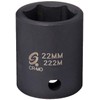 Sunex 222m 1/2-Inch Drive 22-mm Impact Socket