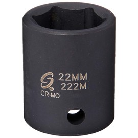 Sunex 222m 1/2-Inch Drive 22-mm Impact Socket