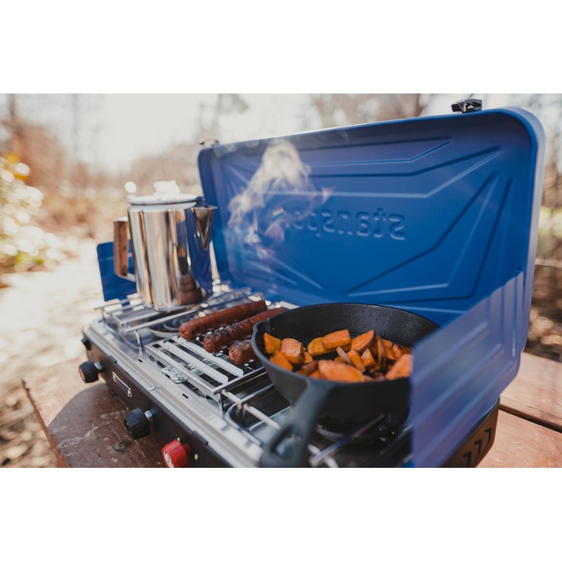 Stansport 2-Burner Propane Stove with Grill (212-600-50)