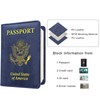 FACATH Passport Holder Covers Case, Waterproof Rfid Blocking Travel Wallet