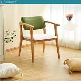 Granbest Stylish Waterproof Dining Chair Seat Covers Set of 4, High Stretch Dining Chair Seat Cushion Slipcovers Washable Seat Protector for Banquet, Kitchen, Party, Hotel (Creamy White, Set of 4)