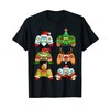 Boys Christmas Shirt Santa Elf Gaming Controllers Gamer Xmas T-Shirt,