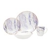 Godinger Dinnerware Set with 4 Dinner Plates, 4 Salad Plates,