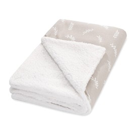 Julius Zöllner Twiggy Winter Blanket Made of Cotton Jersey and Cuddly Teddy Fabric, Size 70 x 100 cm, Made in Germany, Oeko-Tex® Standard 100