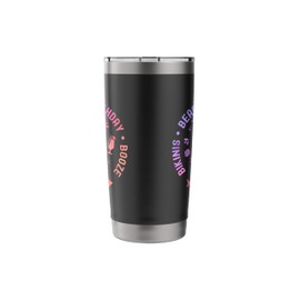 Vacation Bikinis Beach Birthday Booze 2025 Funny Girls Trip Stainless Steel Insulated Tumbler