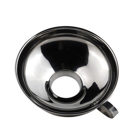 IoF 3Pcs Stainless Steel Wide Mouth Canning Funnel Set with Fine Oil Strainer, Metal Funnels for Filling Bottles Kitchen Use Large Food Grade Funnel for Mason Jar with Milk Filter Mead Kit