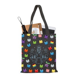 PLITI Gaming Tote Bag Video Game Lover Gift Junimo Forest Spirit Gift Stardew Game Inspired Gift Cozy Gamer Merchandise (Stardew Gaming TGblU)