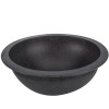 RecPro RV Sink 12" Round Bathroom Sink Granite Black Hydrophobic