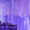 Lezonic Curtain String Light Waterproof, 3m×3m 300LED 8 Modes Remote