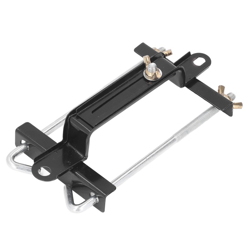 Car Battery Hold Down Tray Bracket Kit Height Adjustable Black