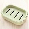 1 / 4Pcs Soap Dish Holder, White/Blue/Khaki/Green Soap Dish with