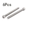 TOP-VIGOR 6Pcs Hexagon Socket Head Cap Screws, M6 x 60mm