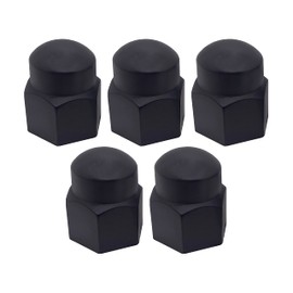 A.A 20 Pack -13/16" Black Nylon Lug Nut Cover Cap for Trailer Camper Travel Truck (20, Black)