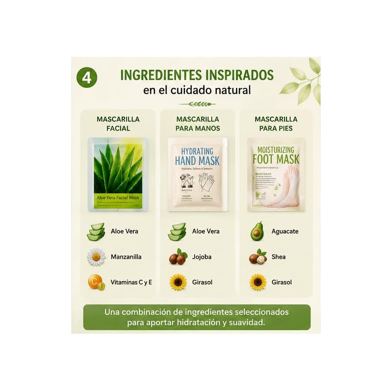 Genérico Kit Autocuidado Calma Aloe Vera Cada Uno