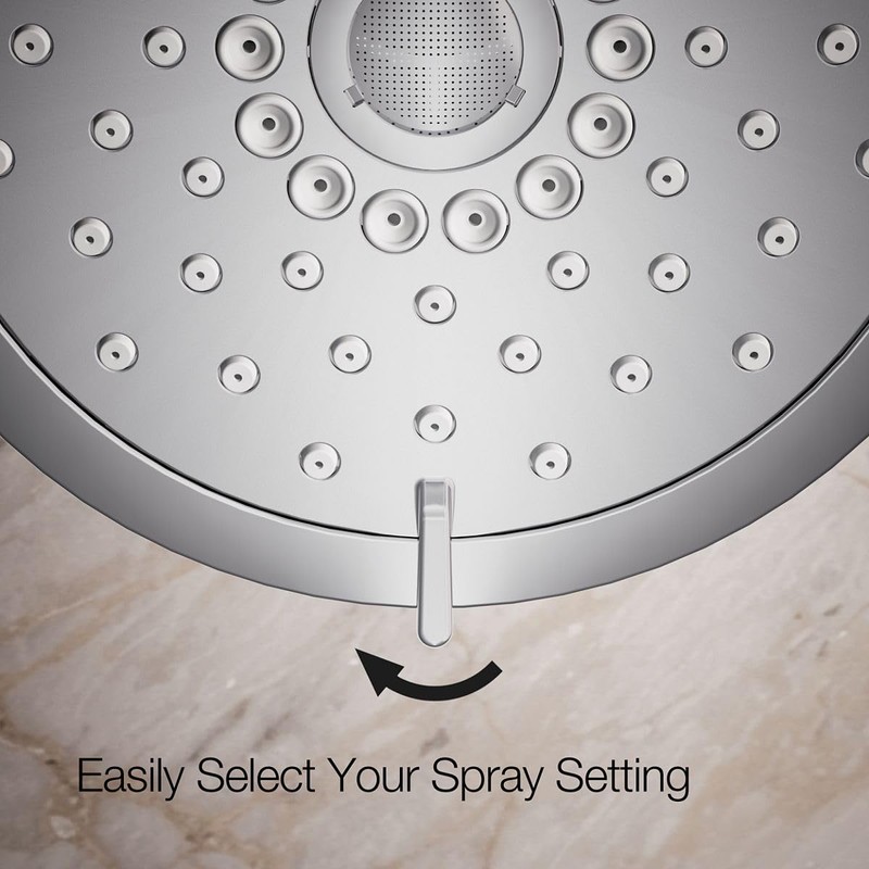 Kohler 22169-CP Forté® Three-function showerhead, 2.5 gpm, Polished Chrome