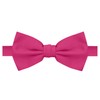 Jacob Alexander Men's Pretied Banded Adjustable Solid Color Bowtie -