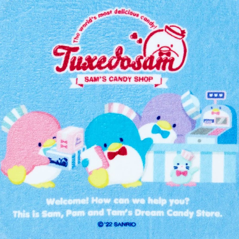 Sanrio 134660 Tuxedo Sam Petite Towel (Candy Shop)