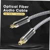 CAXUSD Fiber Optic Cable 1.5m Audio Cable High-Density Mesh Shielded