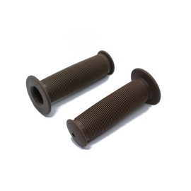Beatus Retro Bicycle Grip, Rubber, Anti-Slip, Fashionable Colors, 3.9 inches (100 mm) (Dark Brown)