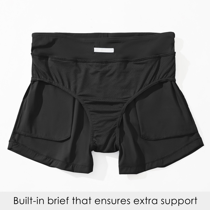 WILLIT Swimming Shorts Women's Swimming Trunks Board Shorts Quick Drying