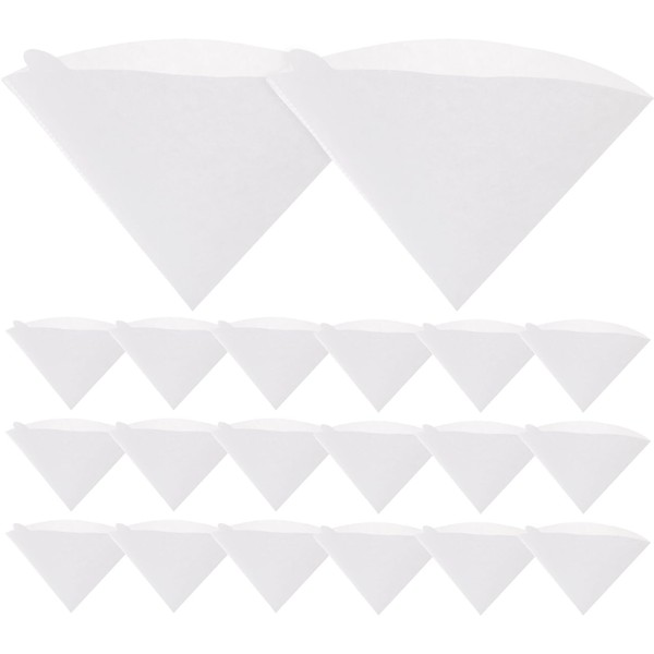 Artibetter 100pcs Coffee Filter Paper Espresso Filters Cones Coffee Paper
