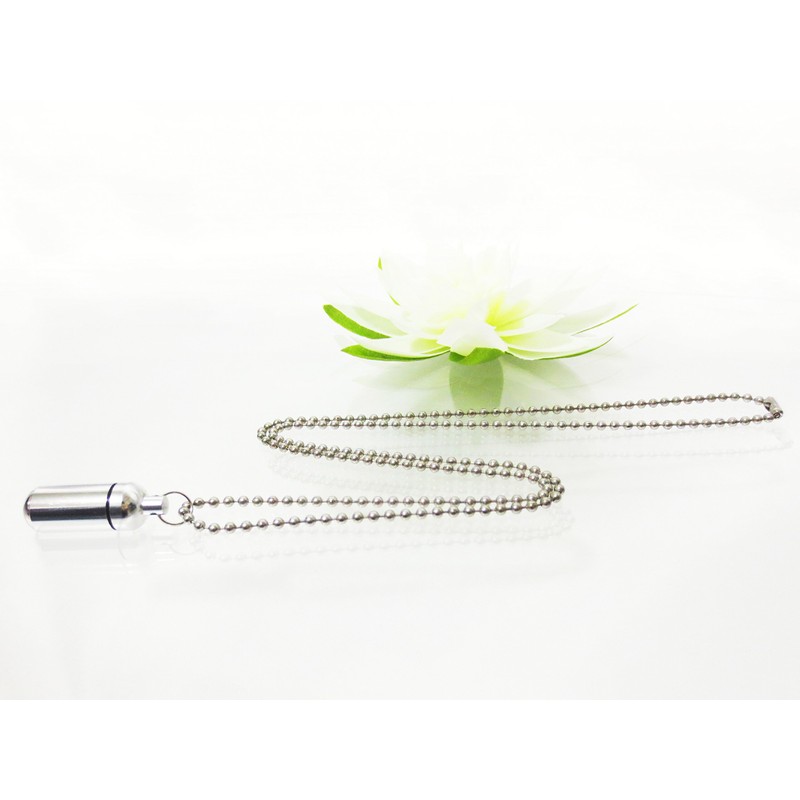 Memorial Pendant (Small) with Amulet Bag + Holder Hook Cremation