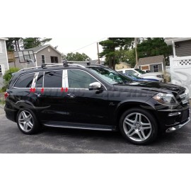 Made in USA - Trims Express 2013-2019 Mercedes GL/GLS GL350 GL450 GL550 10Pc Chrome Pillar Post X166 Trim