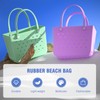 LightZon Beach Bag Rubber Tote,Washable and Durable Open Hand Bag