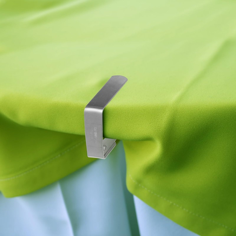 Zanfqvo Pack of 12 Tablecloth Clips, Stainless Steel, Tablecloth Clips,