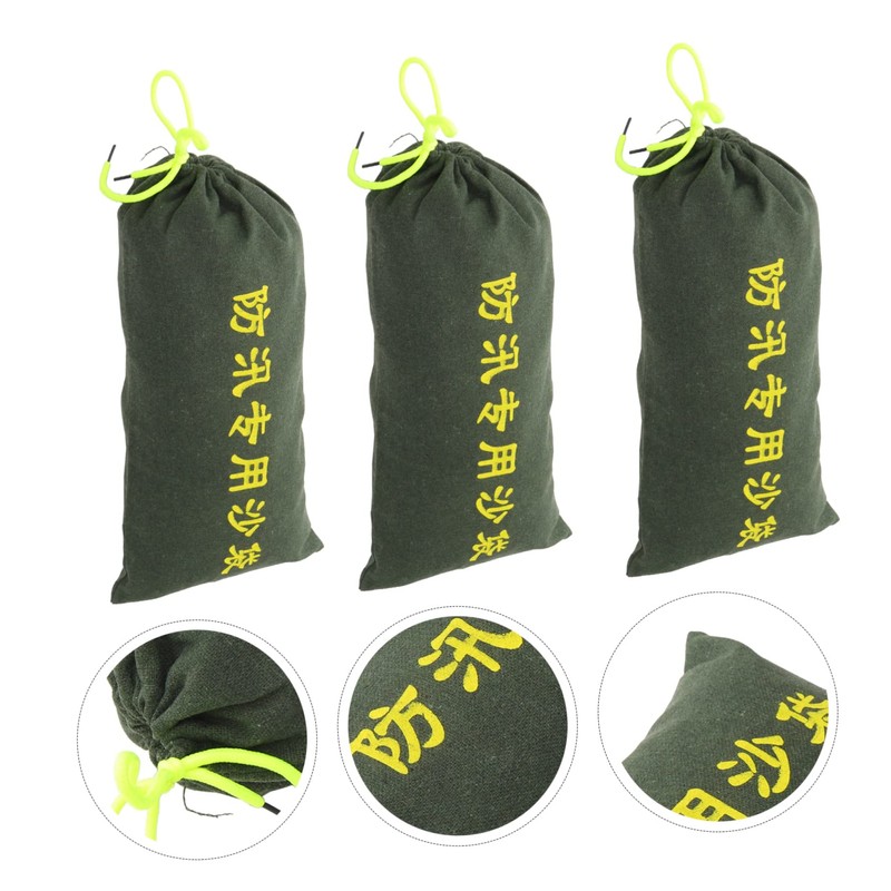 Mipcase Flood Barriers for Doors Home 3pcs Heavy Duty Sandbags