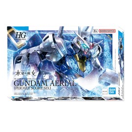 Bandai - Mobile Suit Gundam: The Witch from Mercury - HG 1/144 Gundam Aerial [PERMET Score SIX] Model Kit (Japan Import)