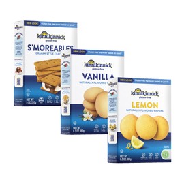 Kinnikinnick Variety Pack - S'moreables Graham Style Crackers, Vanilla and Lemon Wafers - Gluten Free, Allergy Friendly Cookies - 3 Pack, 1 of Each