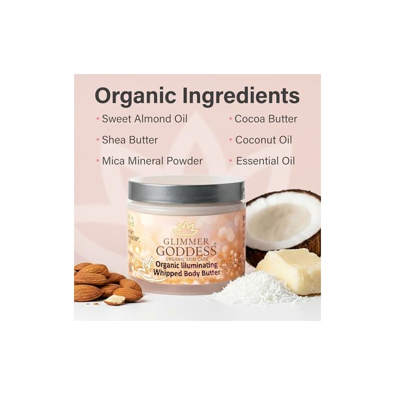 GLIMMER GODDESS Body Shimmer Butter for Glowing Skin, Bronze Super,