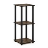 Furinno Simplistic End Table, Columbia Walnut/Black