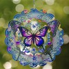 Butterfly Wind Spinners Metal Hanging Wind Spinner for Outdoor &