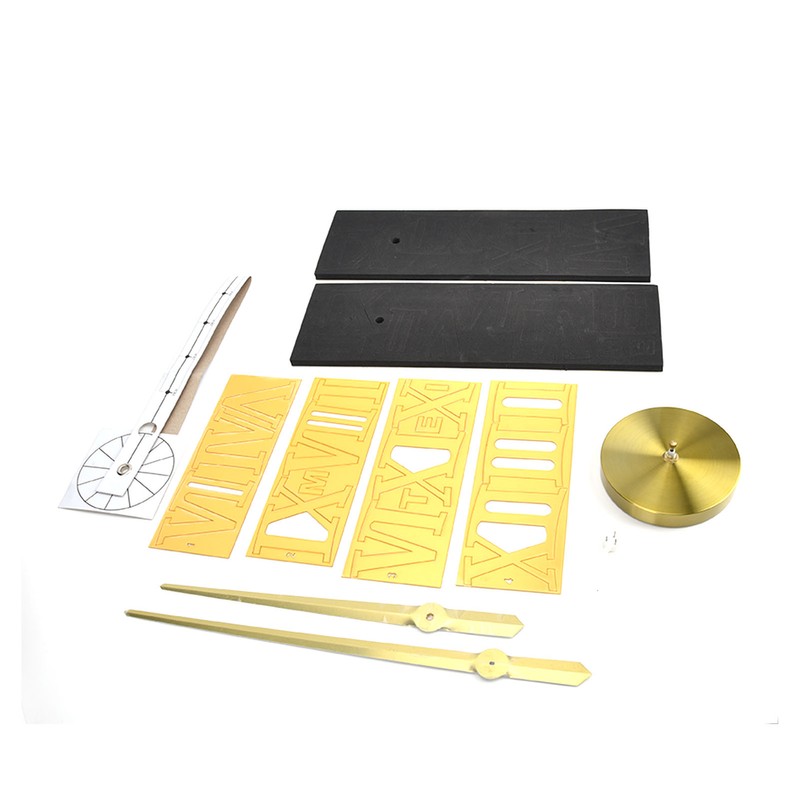 DIY Wall Clock Frameless Design Self Adhesive 3D Decorative Effect