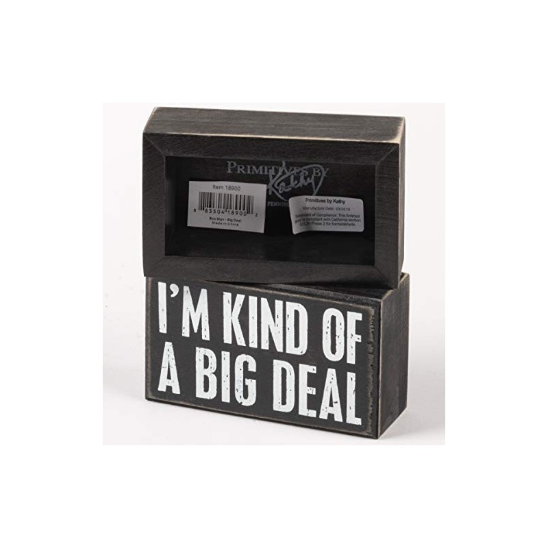 Primitives by Kathy 18900 Classic Box Sign, 5 x 3-Inches,