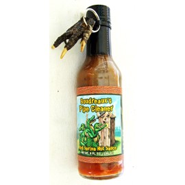 Boudreaux Pipe Cleaner Alligator Red Savina Hot Sauce with Free Gator Claw