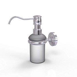 Allied Brass WP-60-SCH Wall Mounted Soap Dispenser, Satin Chrome