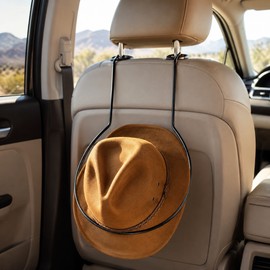 Universal Metal Car Cowboy Hat Holder, Seat-Back Rack for Cars, Trucks & SUVs