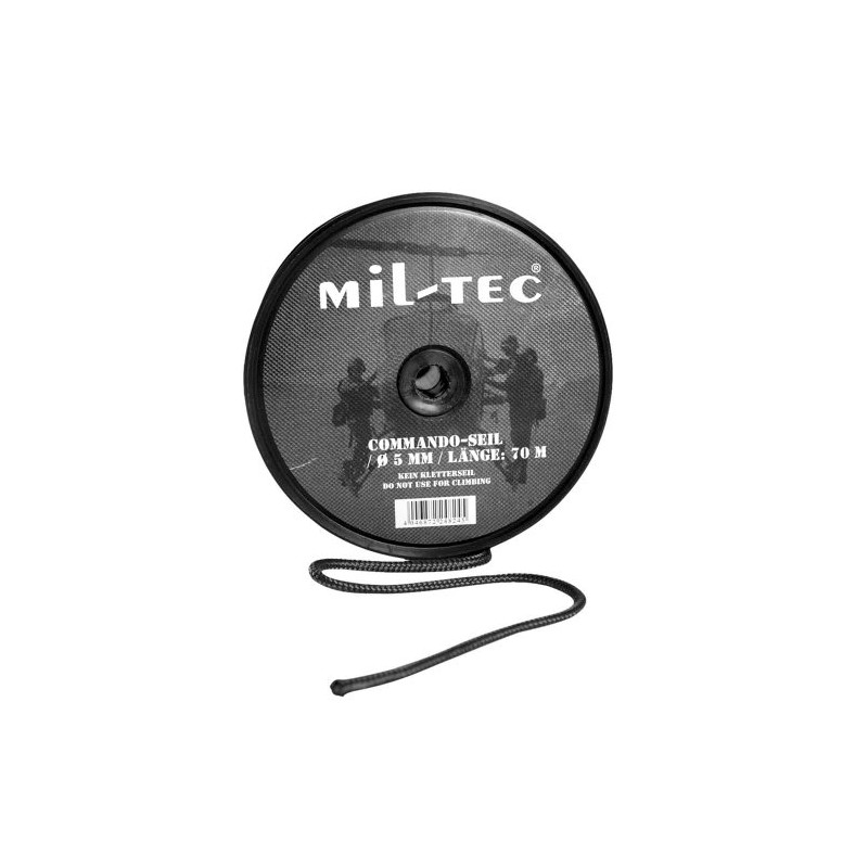 Mil-Tec h Unisex - Adult Commando Rope-15942002-005 Commando Rope, Black,