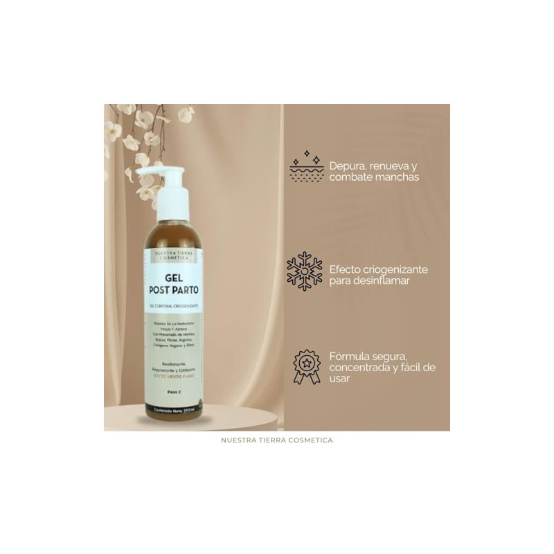 Gel Post Parto Efecto Vientre Plano 250ml