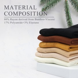 Women Thin Socks Rayon Bamboo Ankle Silky Quarter Anti Odor Casual Summer Socks 6 Pairs (US, Numeric, 8, 11, Regular, Regular, Assorted8)