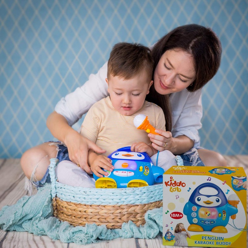 Toddler Karaoke Machine: Fun Musical Toys for Toddlers 1-3 &