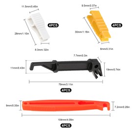 16 Pcs Fuse Puller Tool, Mini Plastic Fuse Removal Tools, Car Fuse Puller Extraction Tools, Car Fuse Pull-Out Tools for Automotive Car Boat Motorcycle Truck Blade Fuse Mini Standard Fuse Replacement